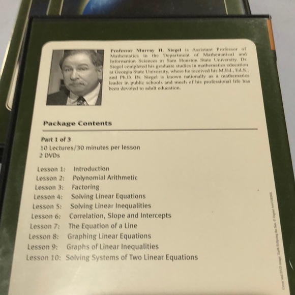 Algebra 2 Video course - Picture 3 of 8